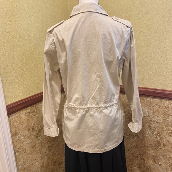 Buffalo David Bitton Women's Jacket Military Utility Style Beige Tan Size Med - Picture 6 of 8